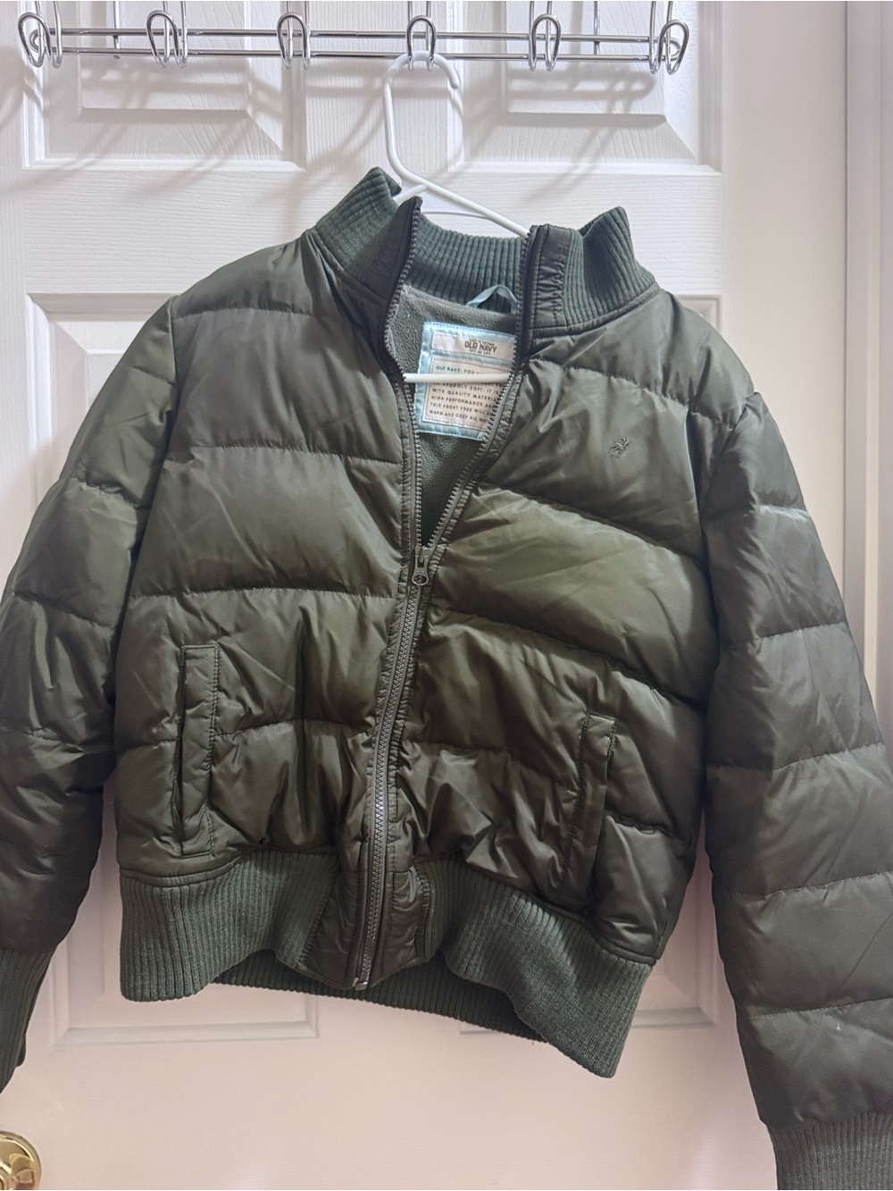 Old Navy Olive Green Puffer Jacket